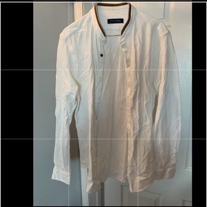 Zara Button Down Shirt White Size L